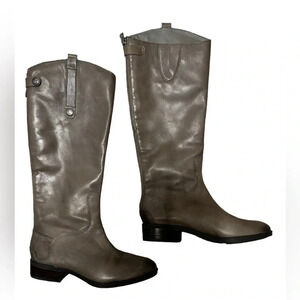 Sam Edelman Penny Genuine Leather  Riding Boots. Size 7M Gray
